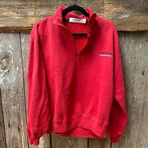 vintage nautica competition collared sweatshirt M